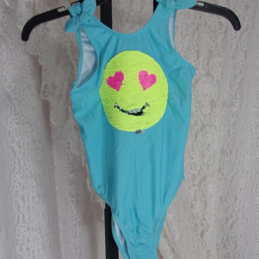 🏵️ 2/$15 🏵️🏵️ Zelos Girls Swimsuit (10 Child) Sequins NWT